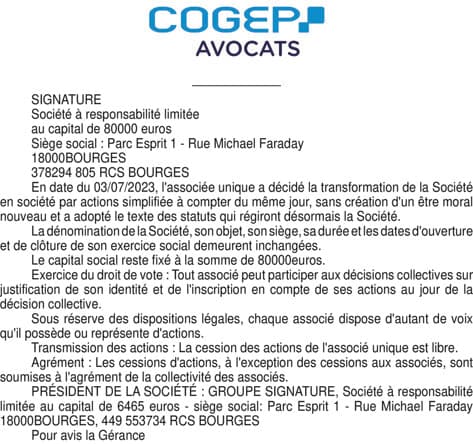 Contenu publication