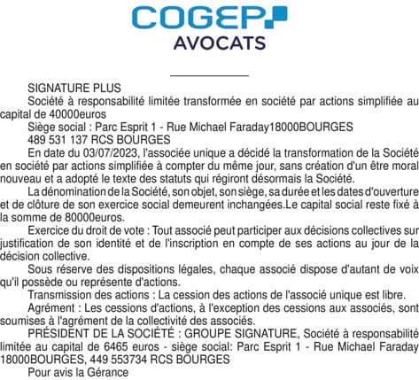 Contenu publication