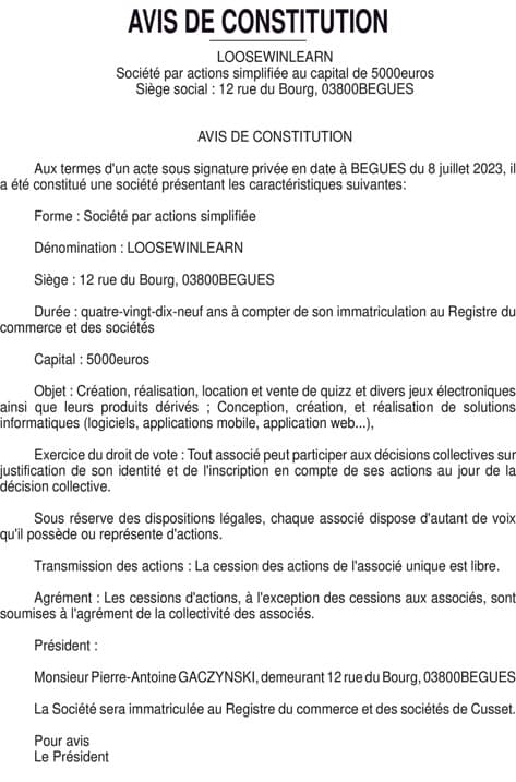 Contenu publication