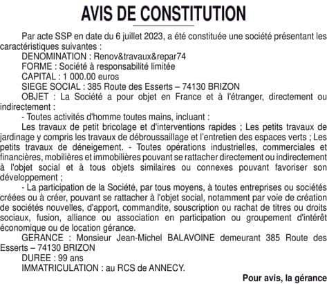 Contenu publication