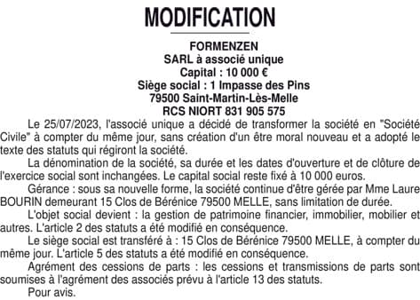 Contenu publication