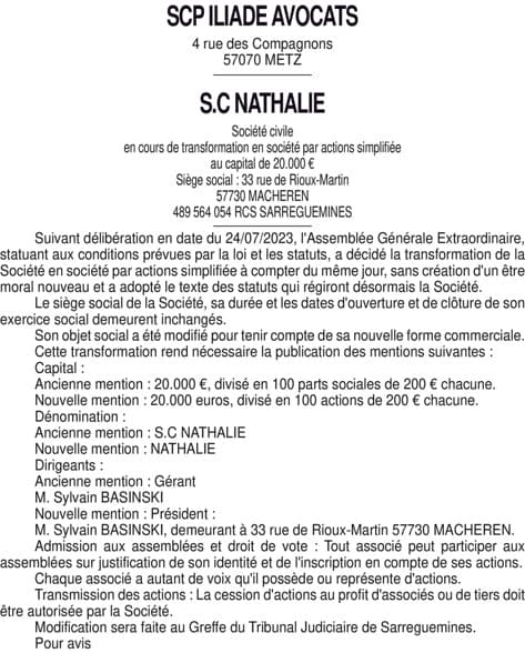 Contenu publication