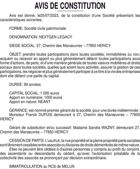 Contenu publication