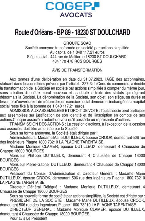 Contenu publication