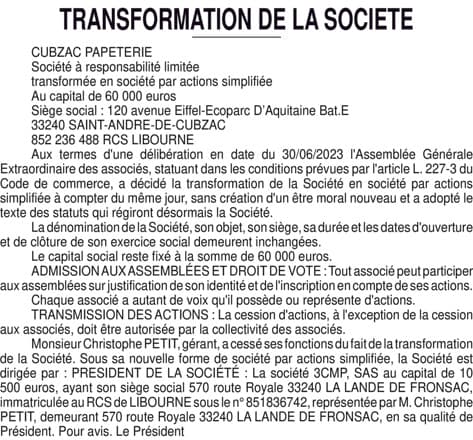 Contenu publication