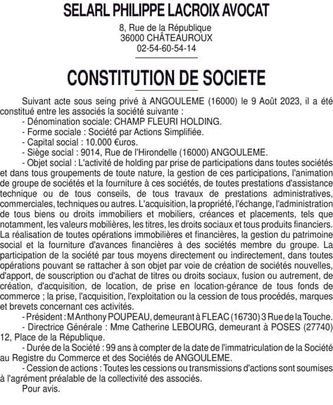 Contenu publication