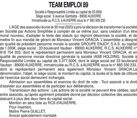 Contenu publication