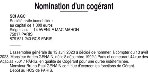 Contenu publication