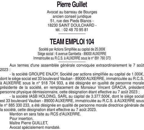 Contenu publication