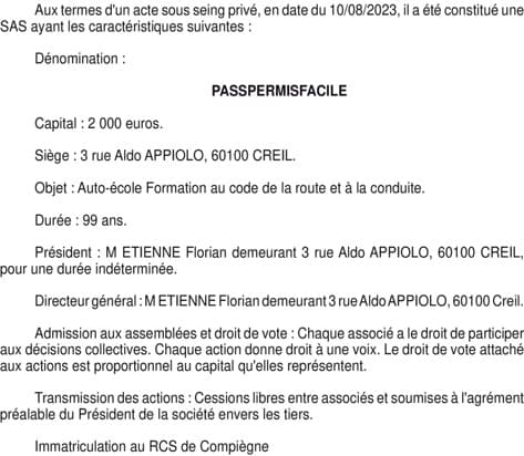 Contenu publication