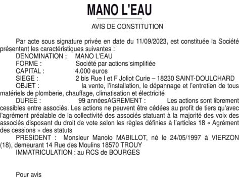 Contenu publication