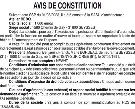 Contenu publication