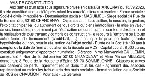 Contenu publication