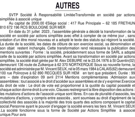 Contenu publication