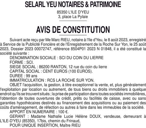 Contenu publication