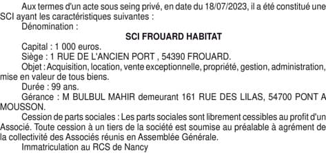 Contenu publication