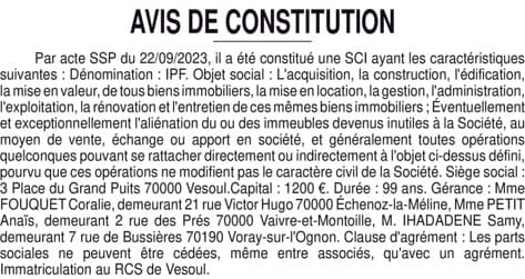 Contenu publication