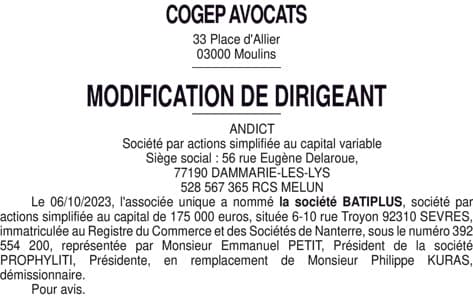 Contenu publication