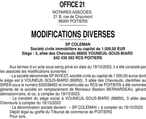 Contenu publication