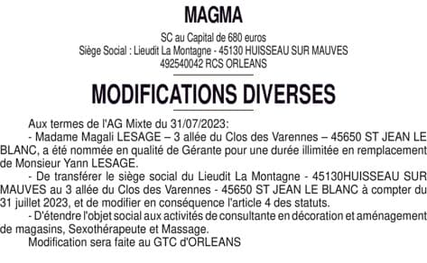 Contenu publication