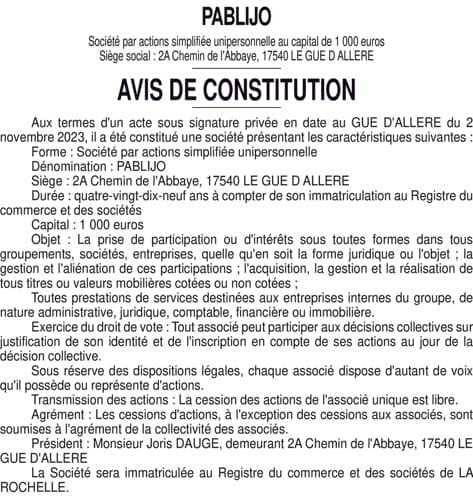 Contenu publication