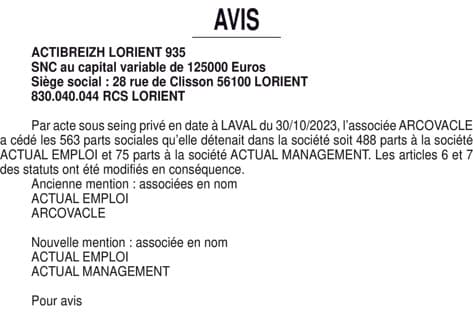 Contenu publication