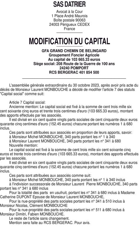 Contenu publication