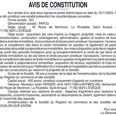 Contenu publication