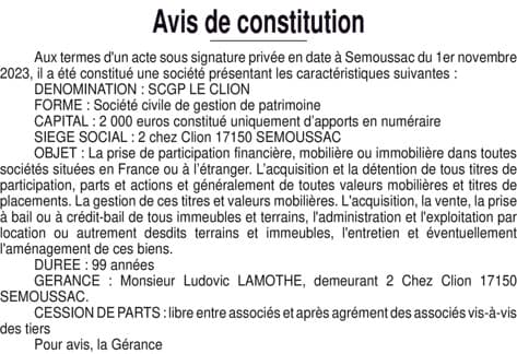 Contenu publication