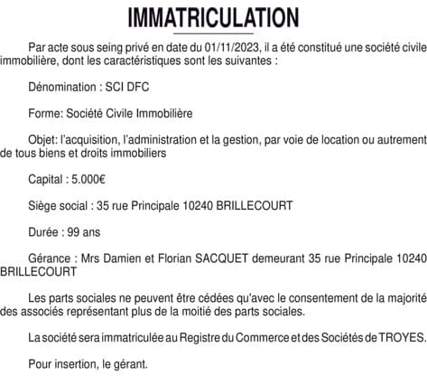Contenu publication