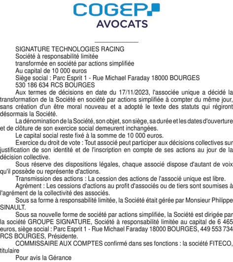 Contenu publication