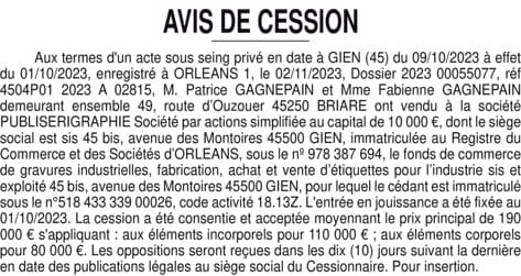 Contenu publication