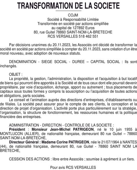 Contenu publication