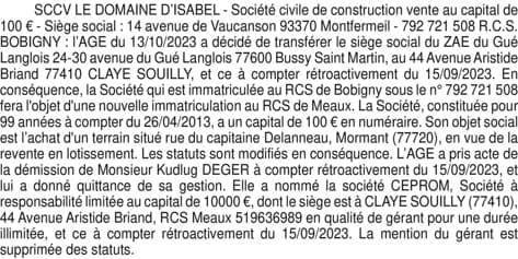 Contenu publication