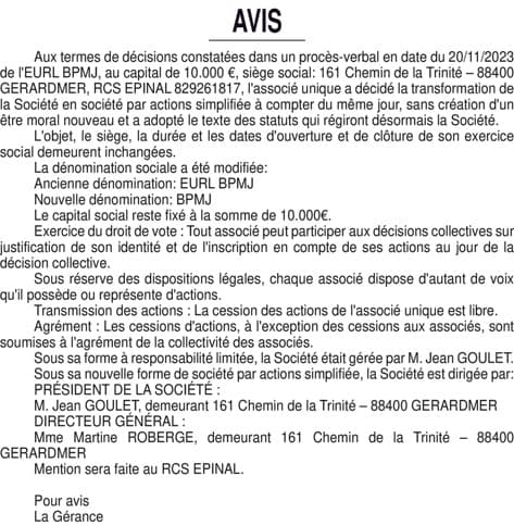 Contenu publication