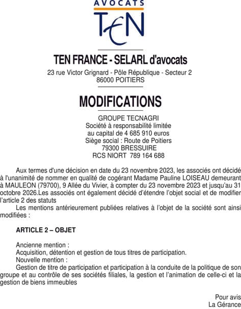 Contenu publication