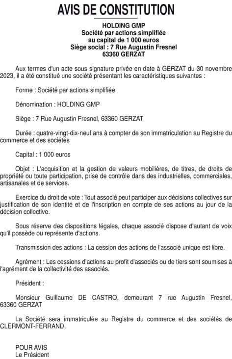 Contenu publication
