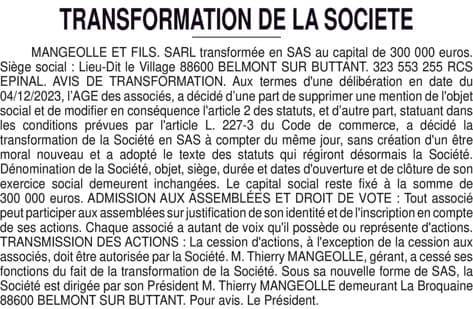 Contenu publication