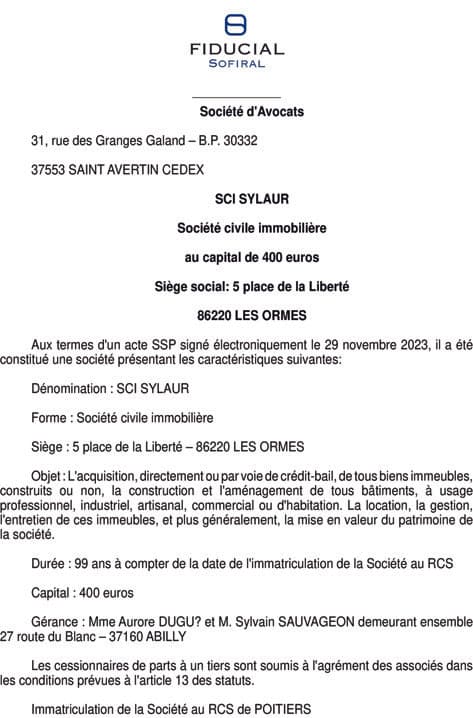 Contenu publication