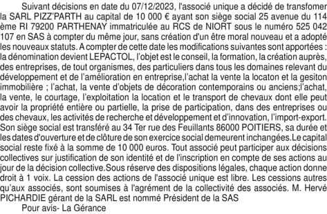 Contenu publication