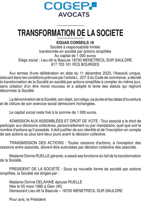 Contenu publication