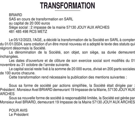 Contenu publication