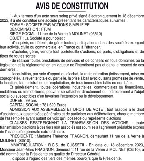 Contenu publication