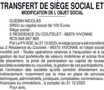 Contenu publication