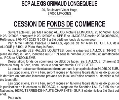 Contenu publication