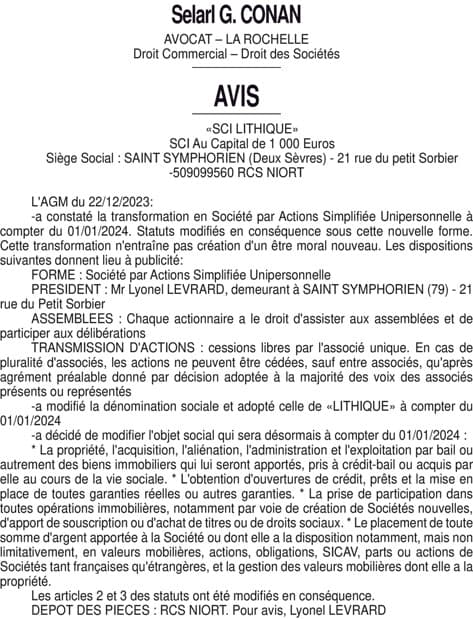Contenu publication