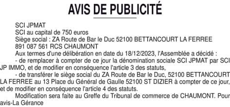 Contenu publication