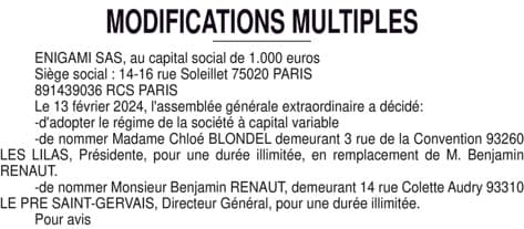 Contenu publication