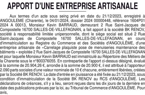 Contenu publication