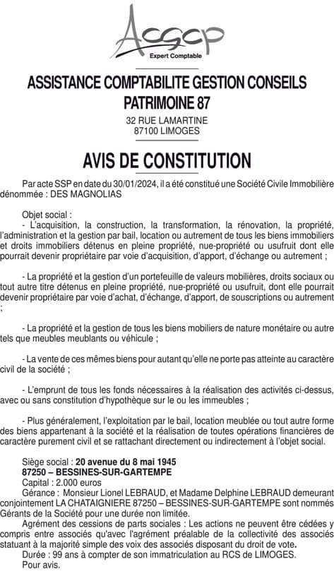 Contenu publication